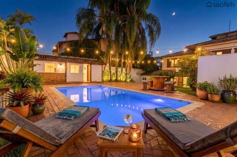 Night, Garden, Garden view, Pool view, Swimming pool
