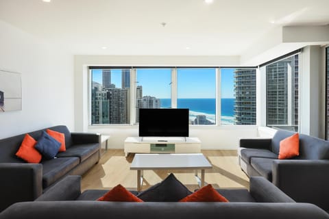 View (from property/room), Living room, Sea view