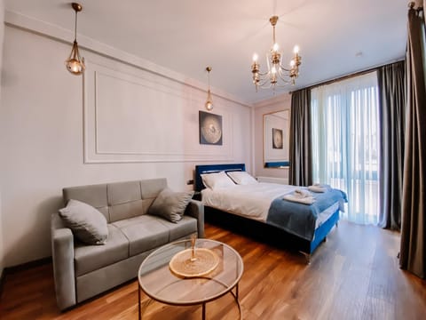 Bed, TV and multimedia, Living room, Photo of the whole room, Seating area, Bedroom