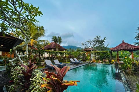 Spring, Natural landscape, Garden, Mountain view, Swimming pool