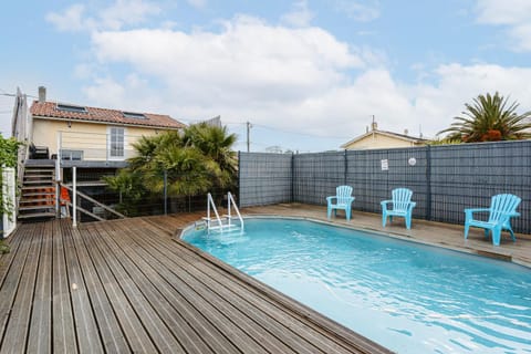 Property building, Living room, Swimming pool