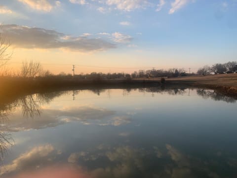 Natural landscape, Lake view, Sunset