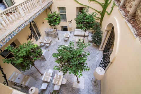 Property building, Patio, Bird's eye view