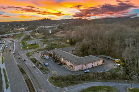 Natural landscape, Bird's eye view, Sunset