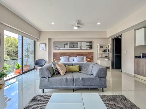Living room, fireplace
