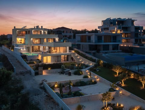 Property building, Night, Sunset