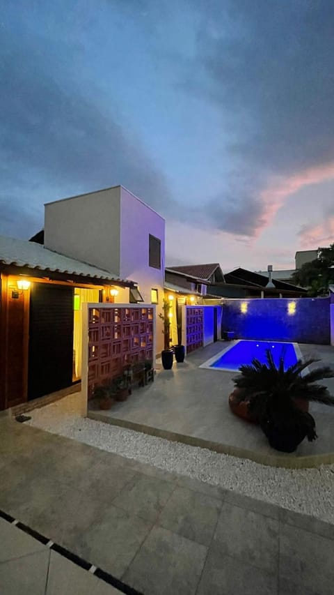 Night, Pool view, Swimming pool, Swimming pool