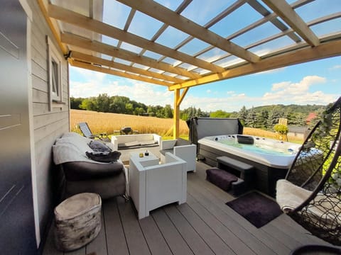 Day, Garden, Hot Tub, Balcony/Terrace, Pool view, sunbed