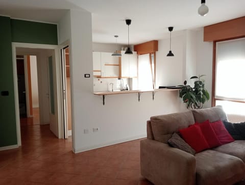 Living room, kitchen