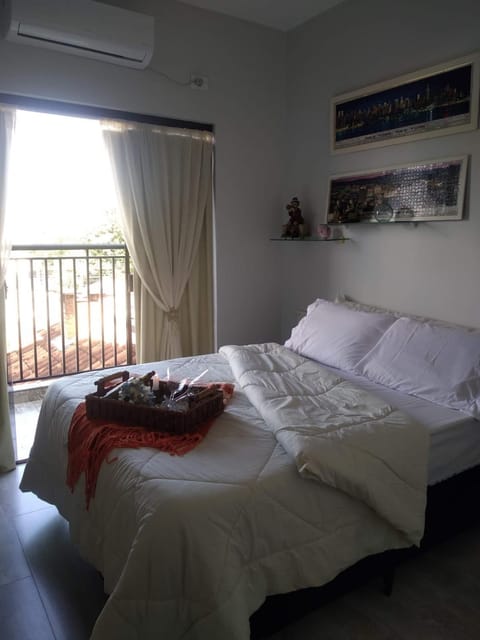 Bed, Photo of the whole room, Bedroom, towels, air conditioner