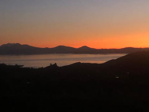 Nearby landmark, Natural landscape, Lake view, Sunset
