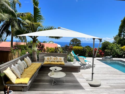 Garden, Balcony/Terrace, Garden view, Pool view, Sea view, Area and facilities, Swimming pool, sunbed
