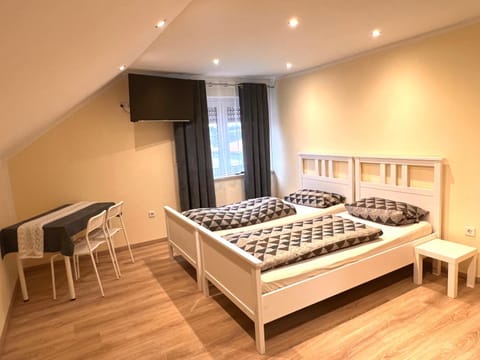 Bed, Living room, Photo of the whole room, Seating area, Bedroom