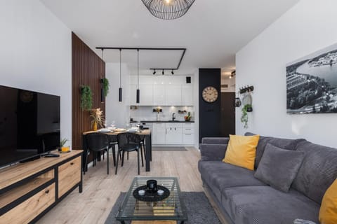 Kitchen or kitchenette, Living room, Dining area