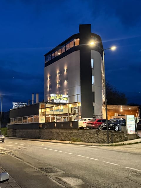 Property building, Night, Location, Parking