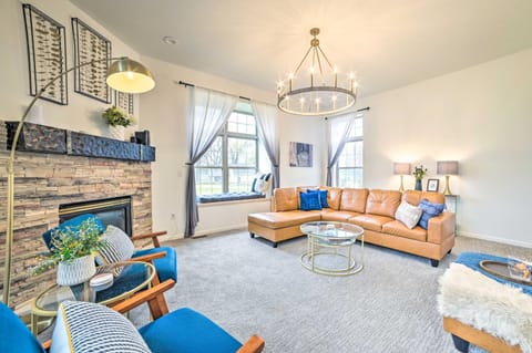 Game Room and On-Site Snow Trails! Bellaire Retreat House in Michigan