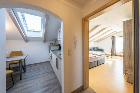 Kitchen or kitchenette, Living room, Dining area, Bedroom