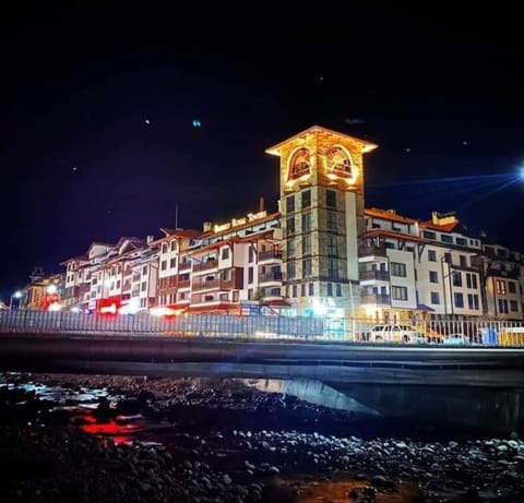 Property building, Night, Natural landscape, Lake view, River view