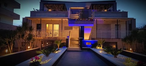 Property building, Night, View (from property/room), Balcony/Terrace