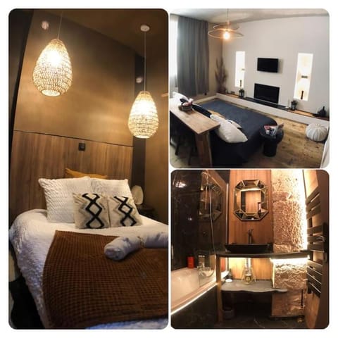Bed, Living room