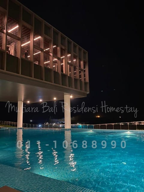 Night, Evening entertainment, Pool view, Swimming pool