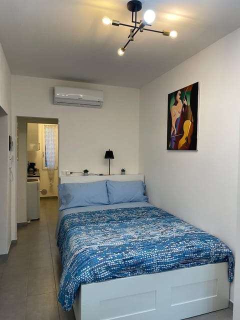 Bed, Living room, Photo of the whole room, Bedroom, air conditioner