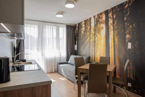 Kitchen or kitchenette, Living room