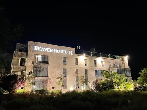 Property building, Night, Garden view