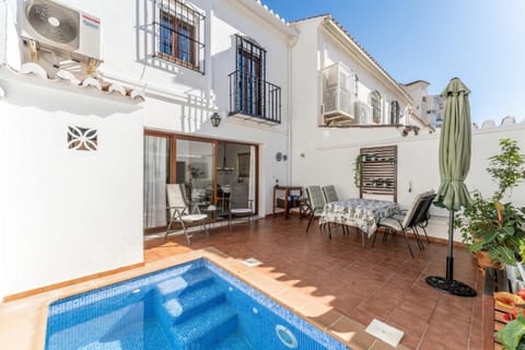 Property building, Living room, Swimming pool