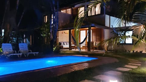 Patio, Night, Garden, Garden view, Pool view, Swimming pool