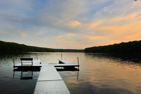 Natural landscape, Lake view, Sunset