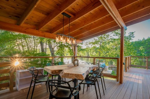 Dining area, Lake view, Sunset