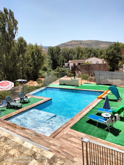 Natural landscape, Pool view, Swimming pool, sunbed