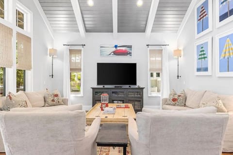 Watercolor - Rudy's Rendezvous House in Seagrove Beach