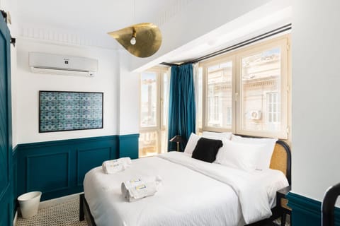 Bed, Photo of the whole room, Bedroom, air conditioner