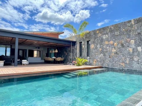 Property building, Patio, Pool view, Swimming pool