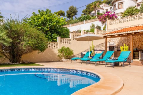 Property building, Living room, Swimming pool
