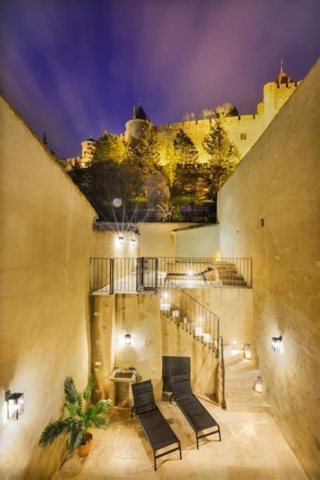 Night, View (from property/room), Balcony/Terrace, Seating area, sunbed