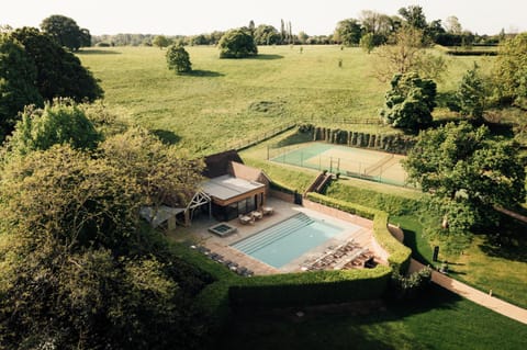 Natural landscape, Garden, Garden view, Pool view, Swimming pool