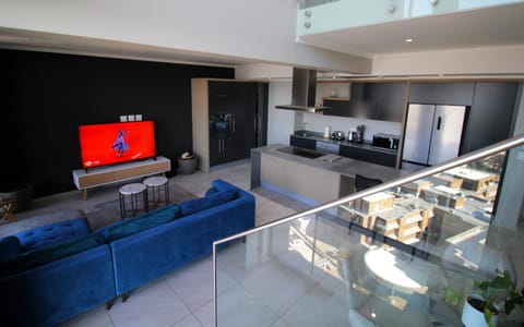 Living room, kitchen