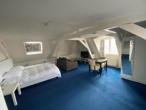 Bed, TV and multimedia, Living room, Photo of the whole room, Seating area, Bedroom