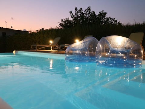 Property building, Living room, Swimming pool