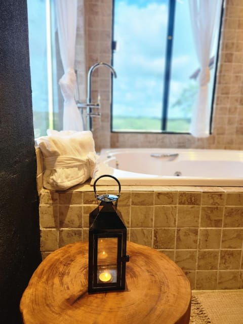 Bathroom, towels
