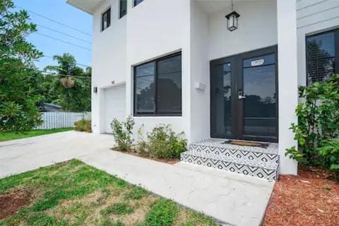 Property building, Garden view