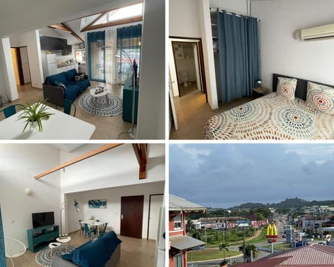 Property building, Living room, Bedroom, City view