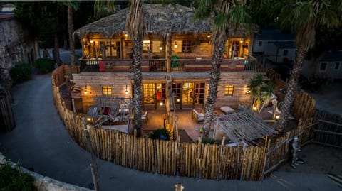 Property building, Patio, Night
