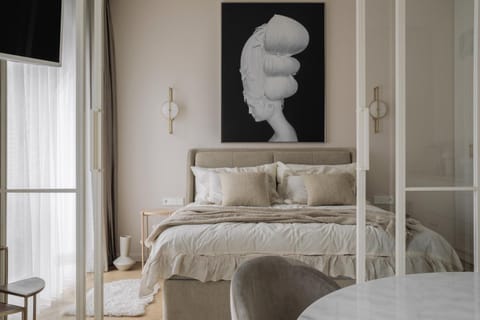 Bed, Decorative detail, Bedroom