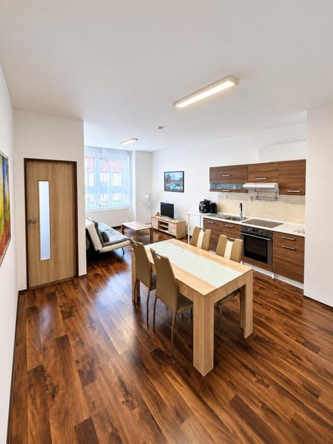 Kitchen or kitchenette, Living room, Dining area
