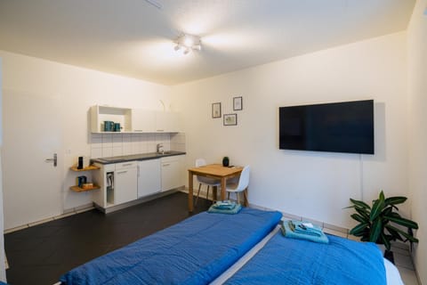 Property building, Bed, TV and multimedia, Photo of the whole room