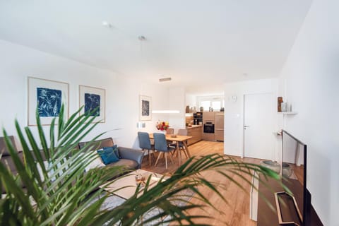 Kitchen or kitchenette, Living room, Dining area